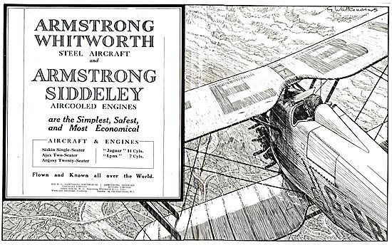 Armstrong Whitworth Siskin, Ajax & Argosy Aircraft               