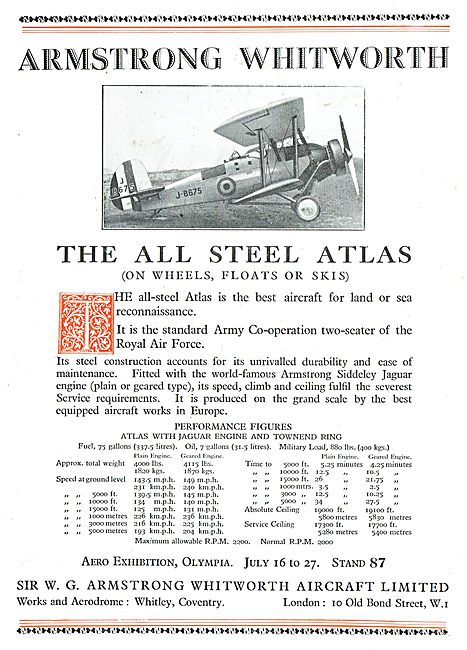 The Armstrong Whitworth Atlas                                    