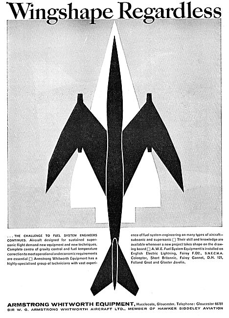 Armstrong Whitworth Aircraft Fuel Sytems.                        