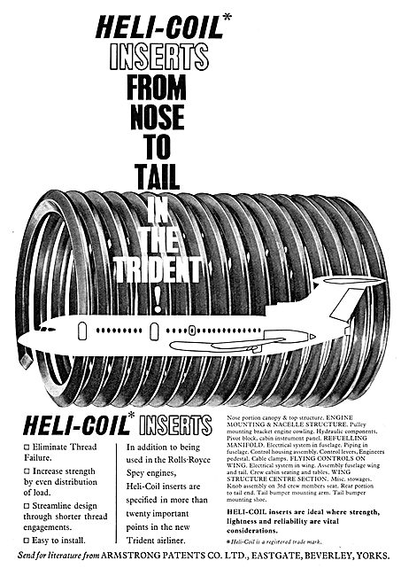 Armstrong Patents. Heli-Coil Thread Inserts                      