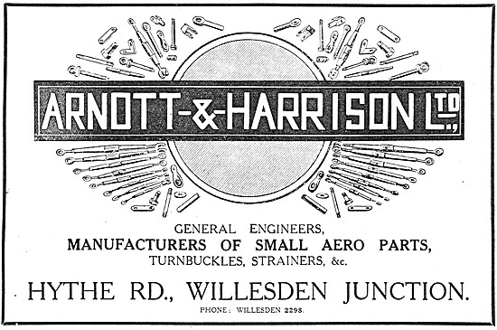 Arnott & Harrison - Manufacturers Of Small Aero Parts            