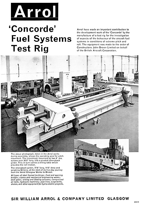 William Arrol Concorde Fuel Systems Test Rig 1967                