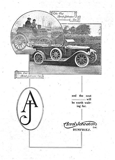 Arrol Johnston Motor Cars. Dumfries                              