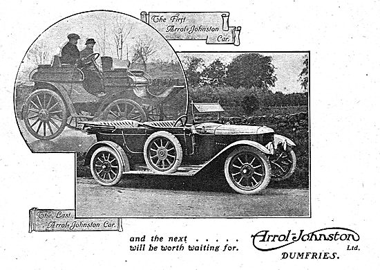 Arrol Johnston Motor Cars. Dumfries                              