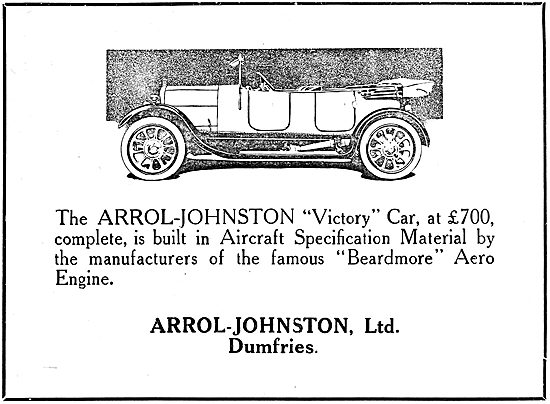 Arrol-Johnston Victory Motor Car 1919                            