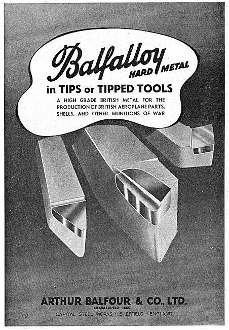 Arthur Balfour. Sheffield.  Machine Tools                        