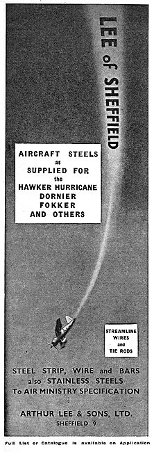 Arthur Lee -  Steel Bars & Strips For The Aircraft Industry      