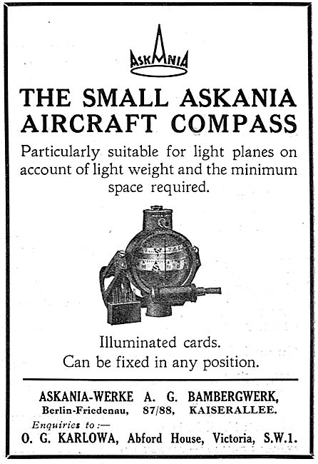 Askania Aircraft Compass                                         