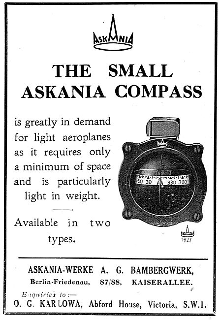 Askania Aircraft Compass                                         