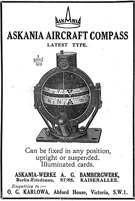 Askania Aircraft Compass                                         