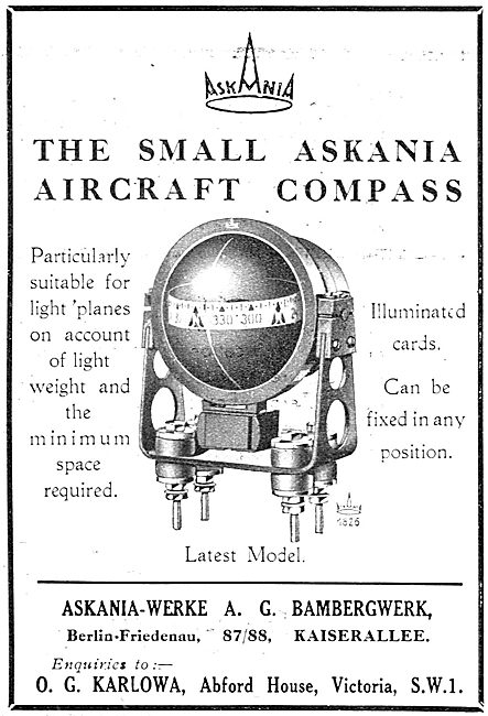 Askania Aircraft Compass                                         