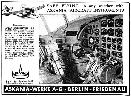Askania Flight Instruments - Dornier Do 18                       