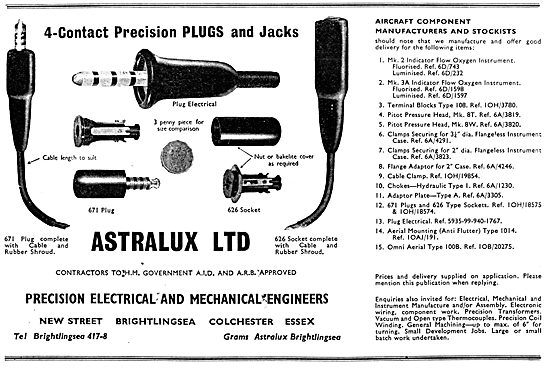 Astralux Ltd.Precision Electrical & Mechanical Engineers         