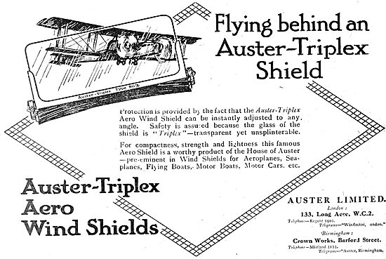 Auster-Triplex Aero Windshields                                  