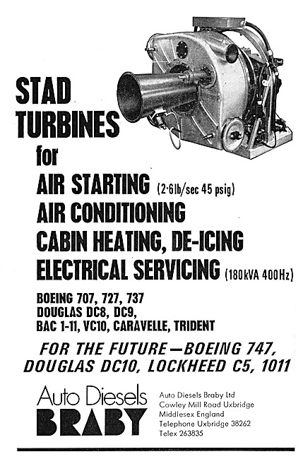 Auto Diesels Braby - STAD Gas Turbines. APU                      