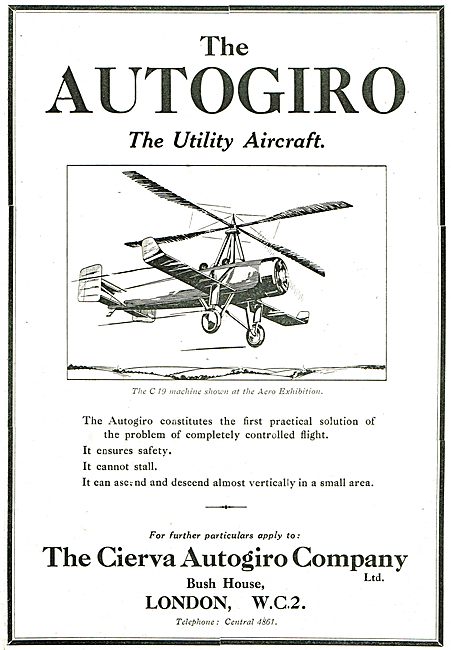 Cierva Autogiro C19                                              