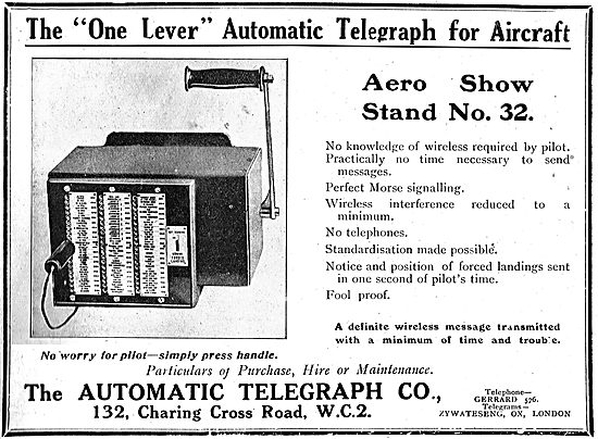 The Automatic Telegraph Co Aircraft Morse Transmitter            