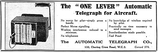 The Automatic Telegraph  - One Lever Telegraph For Aircraft      