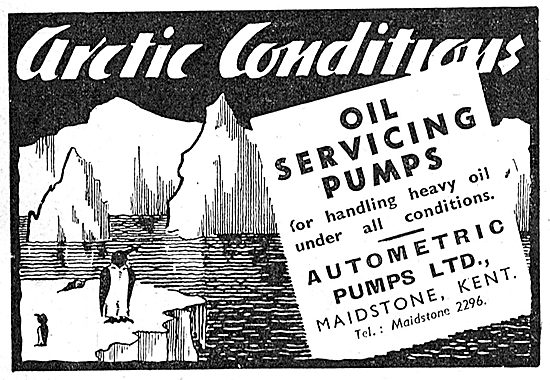 Autometric Pumps. Oil Servicing Pumps 1939                       