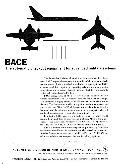 North American Aviation  Autonetics BACE Weapons Checkout Syste  