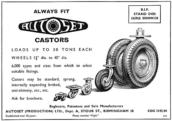 Autoset Castors - Ground Equipment                               