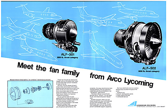 Avco Lycoming ALF-301 Avco Lycoming ALF-502                      