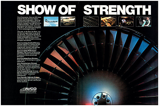 Avco Corporation Aerospace Products 1983                         