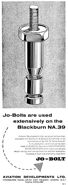 Aviation Developments Avdel Jo-Bolts                             