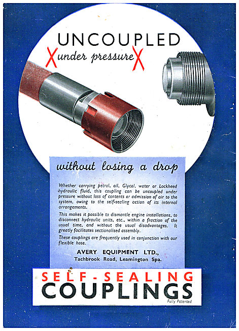 Avery Pipe Couplings - Self-Sealing Uncouplers                   