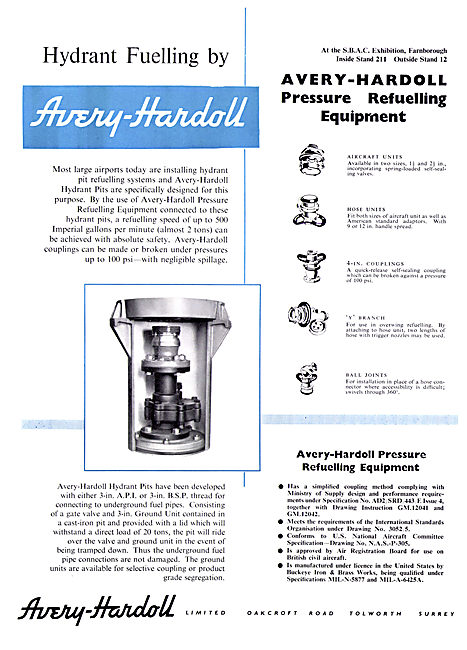 Avery-Hardoll Pressure Refuelling Equipment                      
