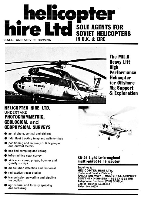 Aviaexport  USSR KA-26  -  Mil Mi-8 Helicopter 1975              