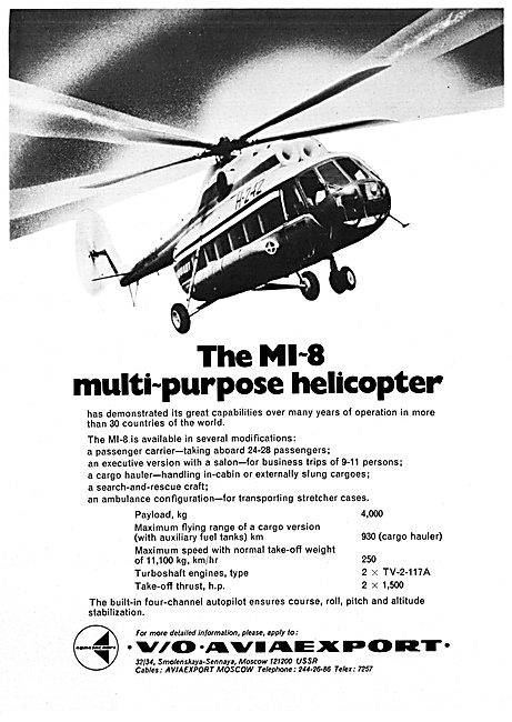 Aviaexport  Mil MI-8 Helicopter                                  