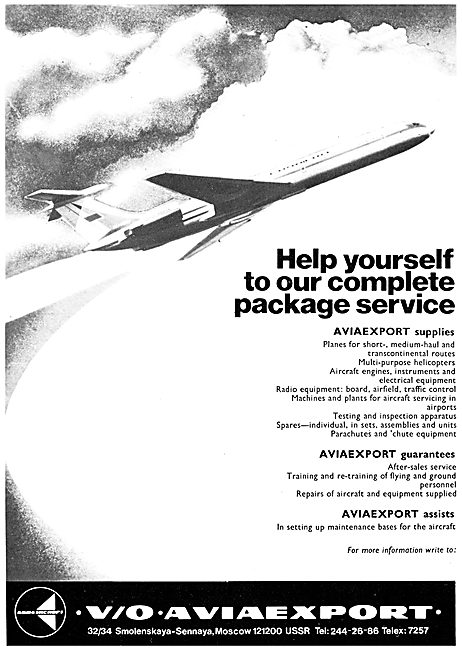 Aviaexport  USSR Aircraft Exports Bureau                         