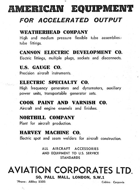  Aviation Corporates American Aircraft Accessories               