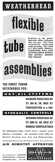 Aviation Corporates Weatherhead Flexible Tube Assemblies         