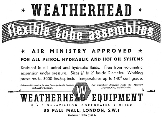 Aviation Corporates Weatherhead Flexible Tube Assemblies         