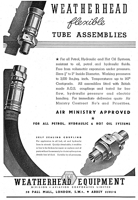 Aviation Corporates Weatherhead Flexible Tube Assemblies         