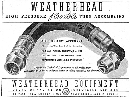 Aviation Corporates Weatherhead Flexible Tube Assemblies         