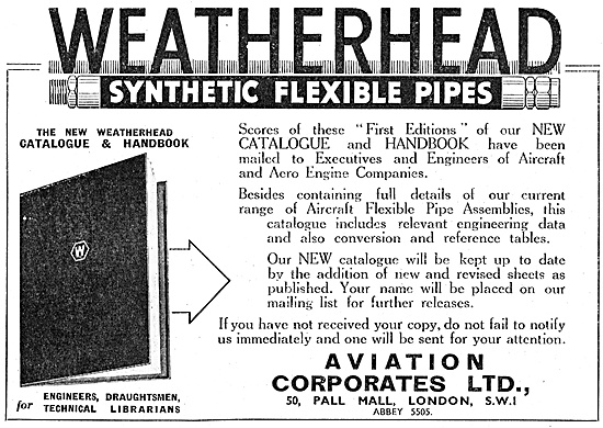 Aviation Corporates: Weatherhead Synthetic Flexible Pipes        