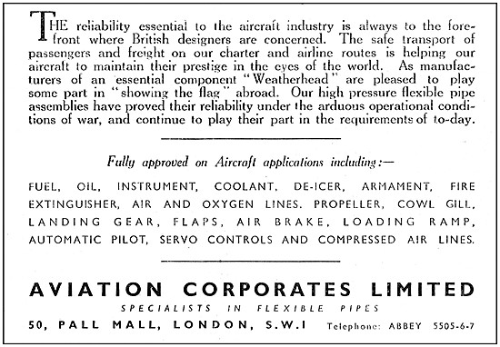 Aviation Corporates  Synthetic Flexible Pipes                    