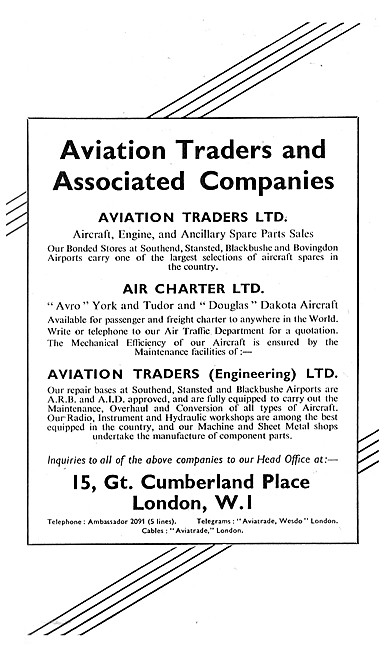 Aviation Traders & Associated Companies 1953                     