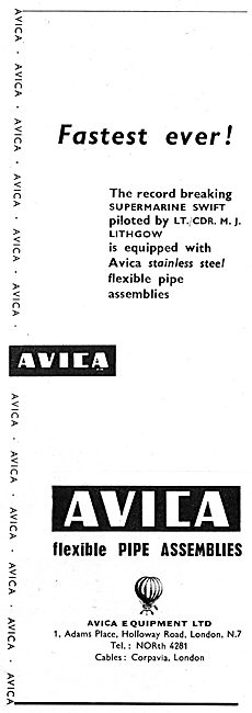 Avica Pipes, Pipework, Assemblies & Associated Equipment         