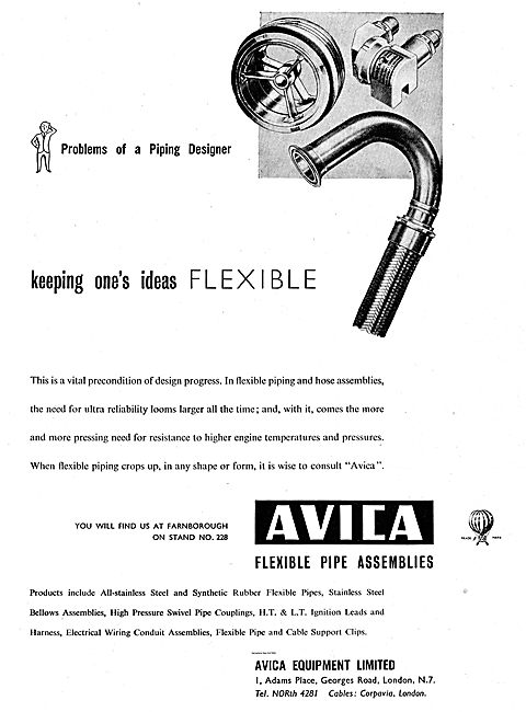 Avica Flexible Pipes And Hoses For Aircraft                      