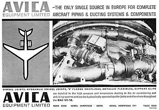 Avica Piping & Ducting For Aircraft 1965                         