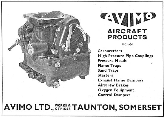 Avimo Aircraft Carburetters                                      