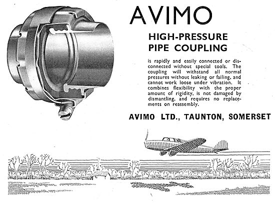 Avimo High Pressure Pipe Couplings                               