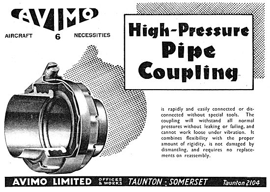 Avimo High Pressure Pope Couplings                               