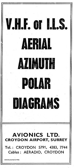 Avionics Ltd: VHF or ILS Aerial Azimuth Polar Diagrams           