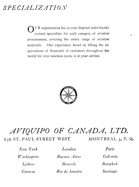 Aviquipo Of Canada                                               