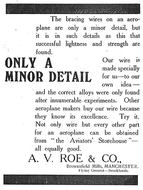 Avro Aeroplanes - Attention To Detail.                           